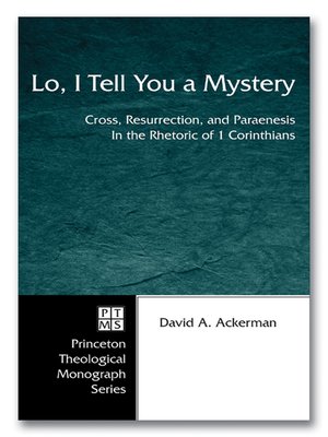 cover image of Lo, I Tell You a Mystery